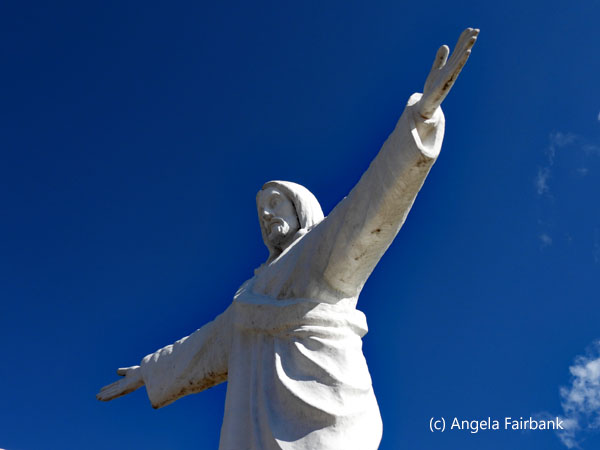 white christ statue