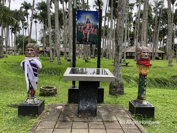 amerindian monument in palm park