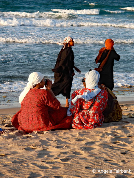 woman at beach