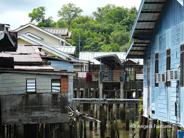 typical houses in stilt village