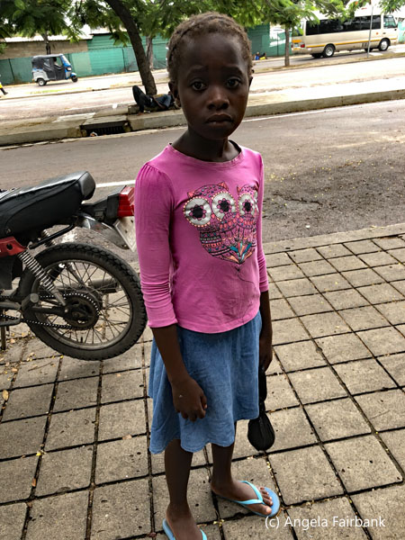 girl in street