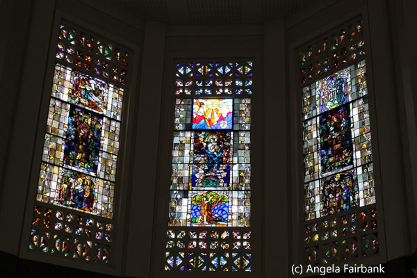 stain glass in cathedral
