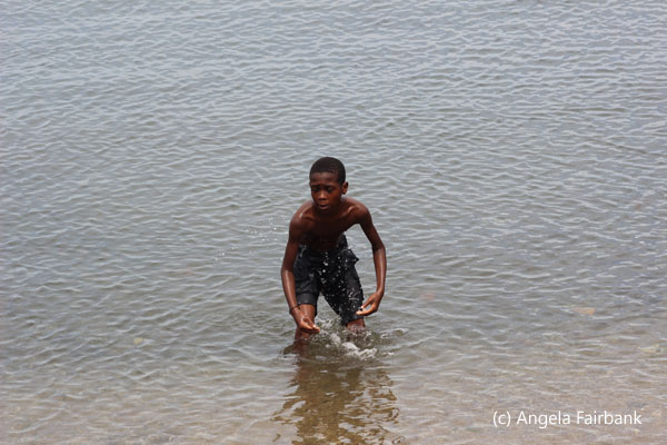 boy in water