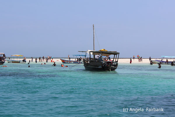 boats and beach