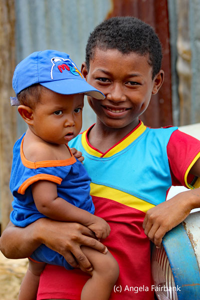 boy with younger brother