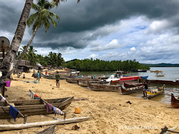 boats on beach at Ambatozavavy