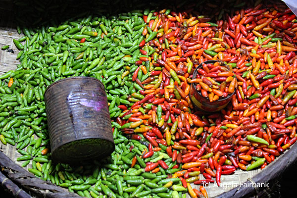 peppers at market