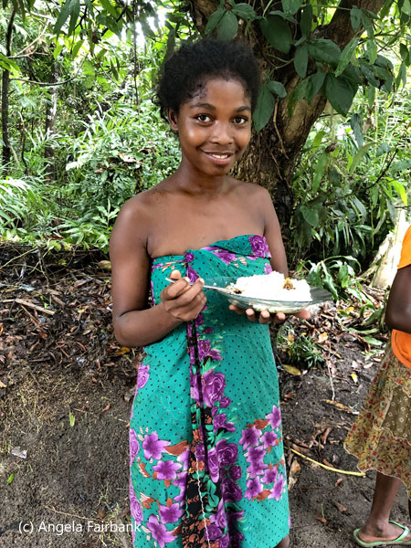 girl eating
