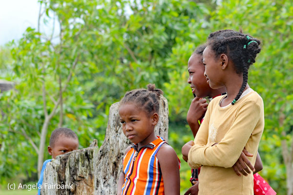 4 children watching entertainment