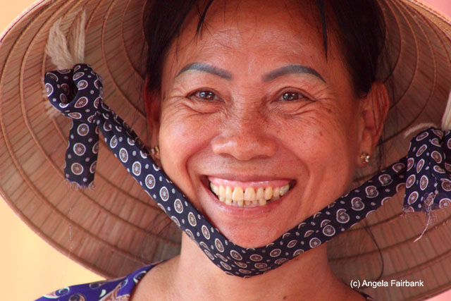 smiling woman at farm 4