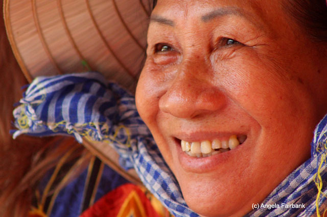 smiling woman at farm 5