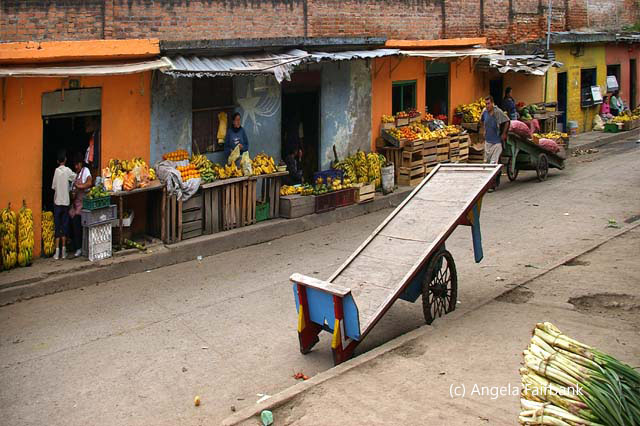 street with cart