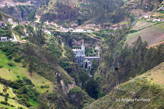 valley with church