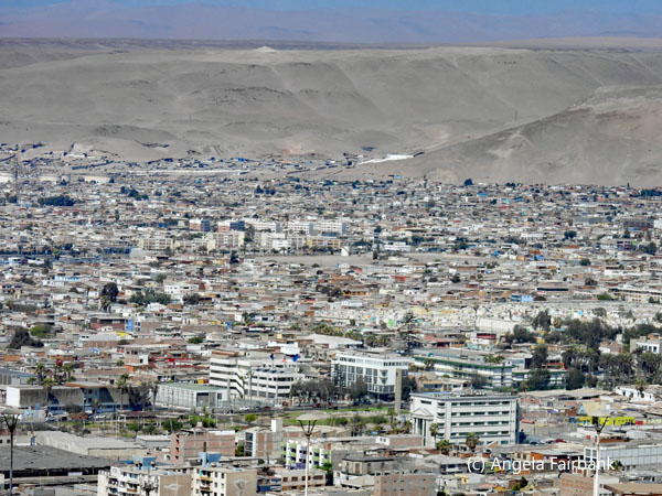 view of arica from morro