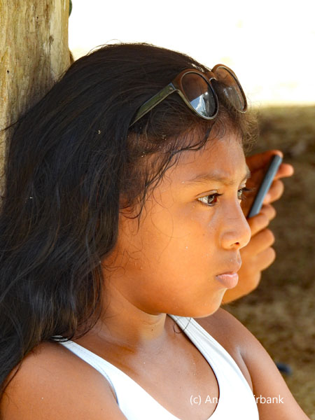girl with sunglasses on head