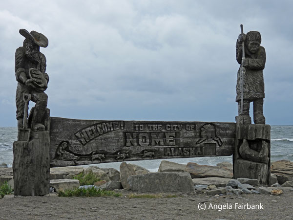 sea welcome to nome sign 